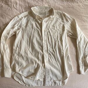 Buck Mason Cream Button-Up Shirt